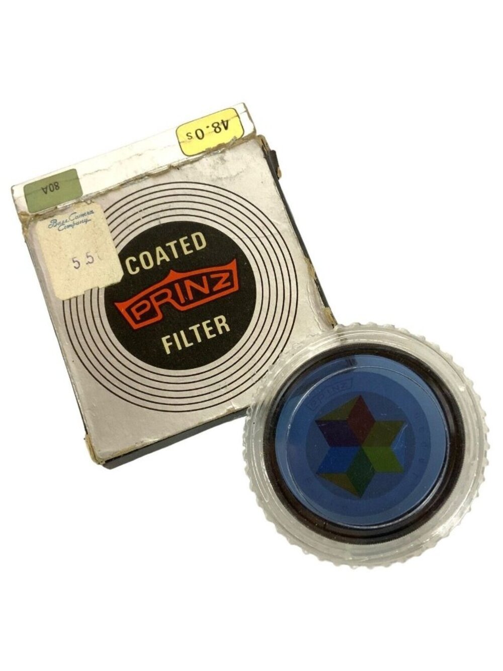 Prinz Coated 48mm 80A Blue Camera Lens Filter Made In Japan